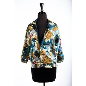 Fuda For Kids Girls Silk Warm Up Jacket 100% Silk Size Large Sun Astrological